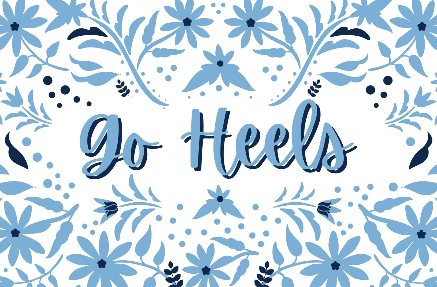 UNC North Carolina Tar Heels Paper Placemats