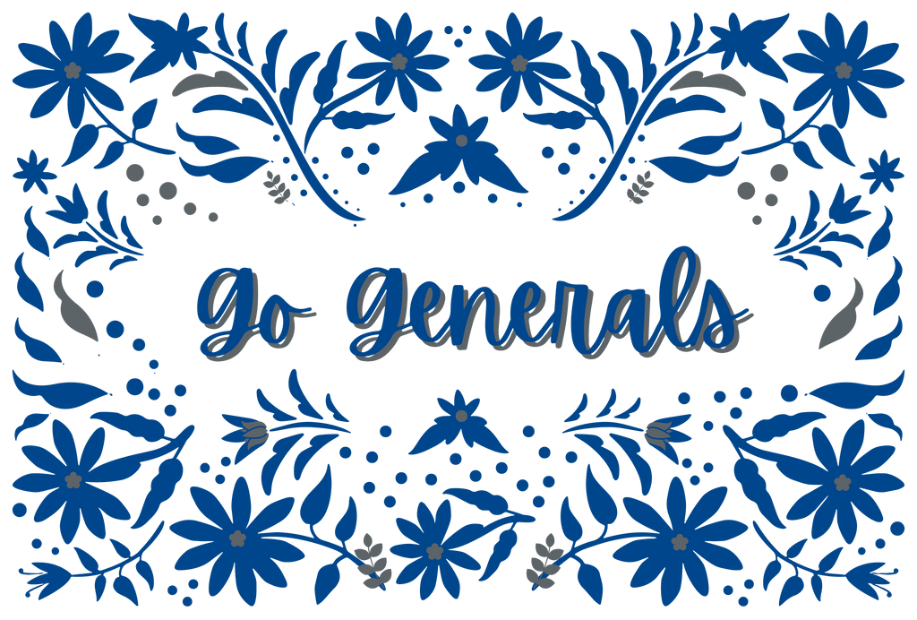 Washington & Lee Go Generals W&L Paper Placemats