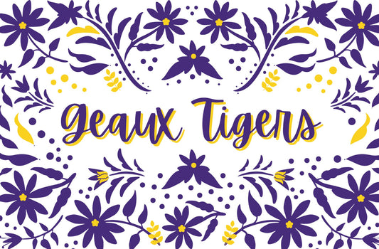 LSU Louisiana Geaux Tigers Paper Placemats