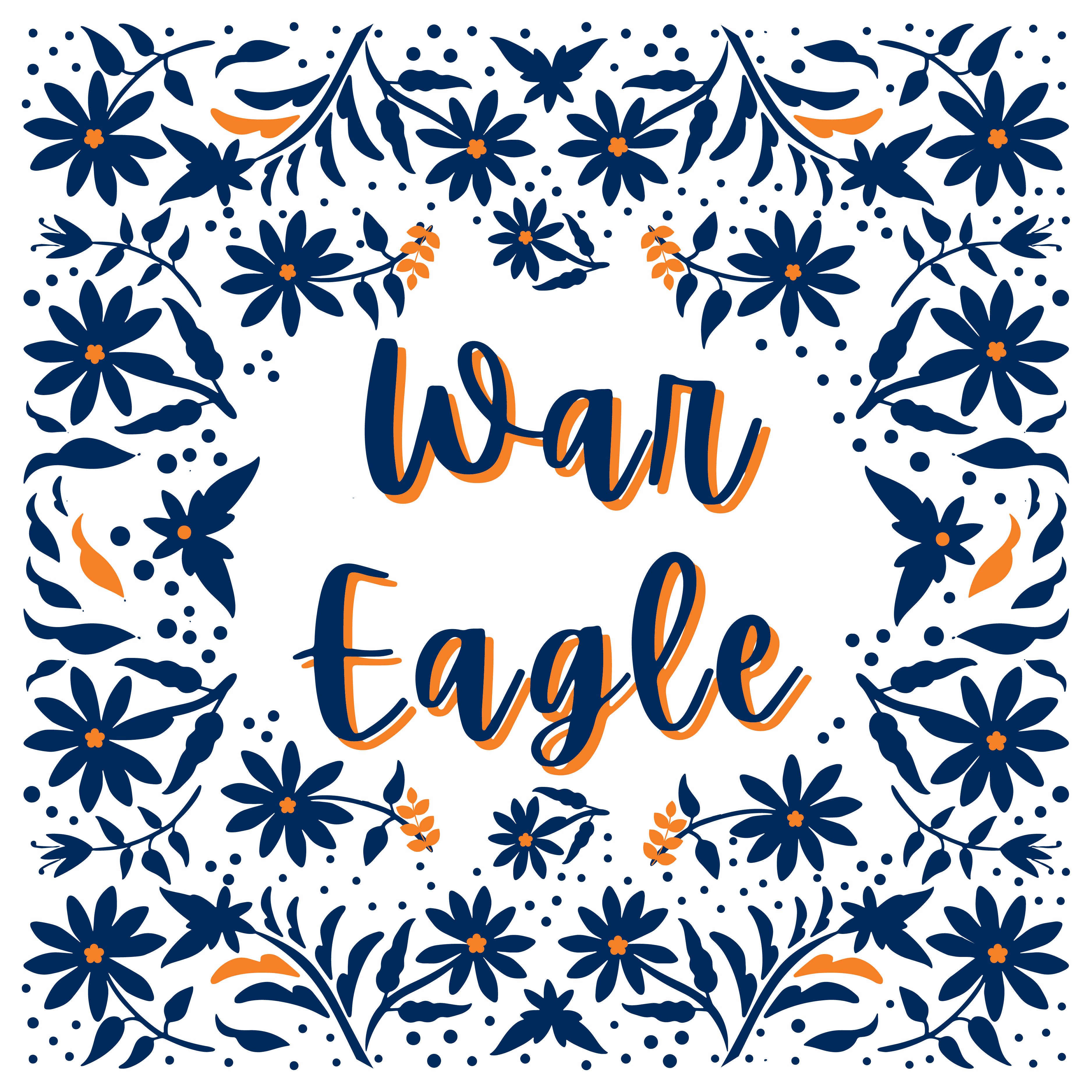Auburn War Eagle Paper Placemats