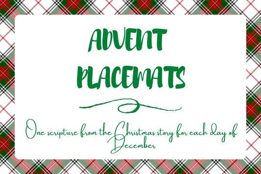 Advent Scripture placemats