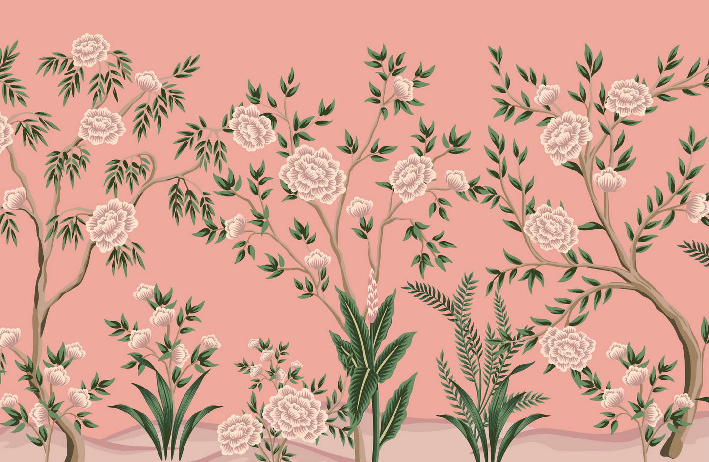 Everyday paper placemats- pink chinoiserie