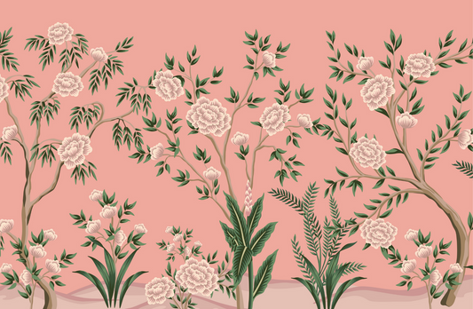 Everyday paper placemats- pink chinoiserie